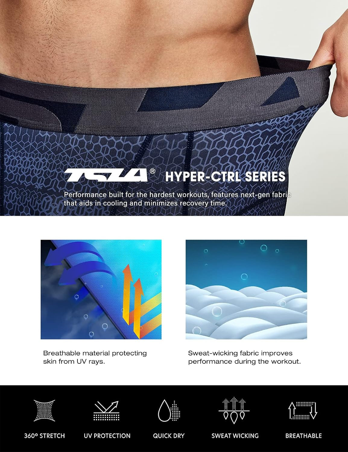 Men'S Compression Pants - Cool Dry Athletic Sports Workout Running Tights Leggings Baselayer