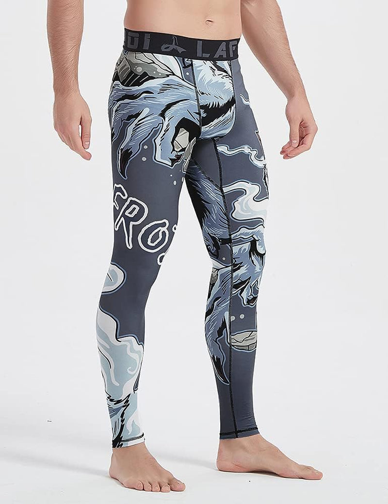 Men'S Quick Dry Cool Compression Fit Tights Leggings Waistband-Ysk08