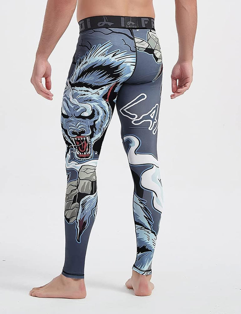 Men'S Quick Dry Cool Compression Fit Tights Leggings Waistband-Ysk08