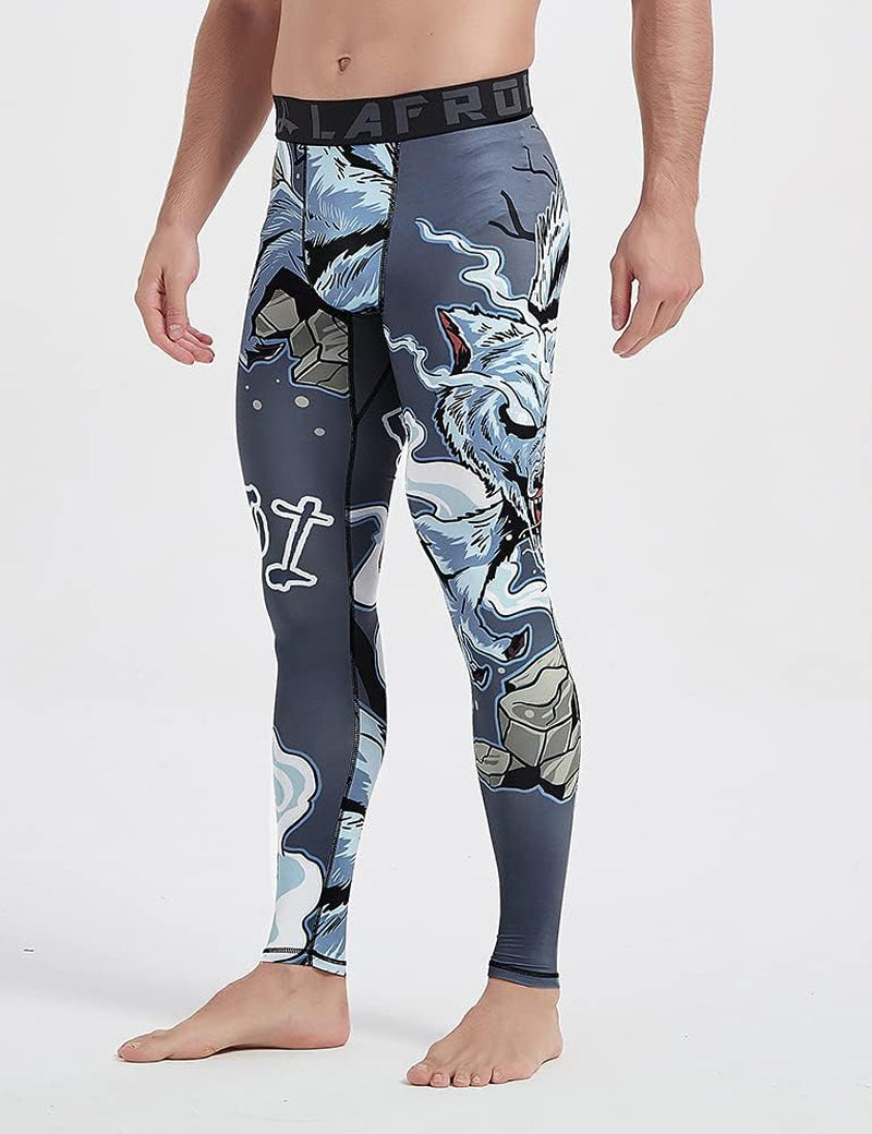 Men'S Quick Dry Cool Compression Fit Tights Leggings Waistband-Ysk08